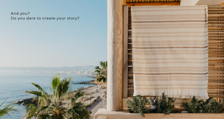 A Soft Idea Recycled Cotton Striped Eyelash  Throw 55" x  70": Terracotta