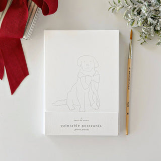 Emily Lex Studio Festive friends paintable notecard