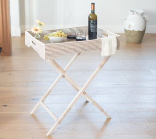 Artifacts Rattan™ Butler Tray & Table : Honey Brown