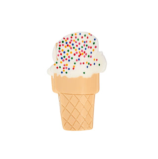 ice cream cone with sprinkles on top hair claw clip by Jenny Lemons. Measures approximately 3" x 1.5"