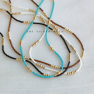 Harmony Beaded Necklace - Turquoise / 16 inch
