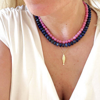 The Silver Wren Midnight Skies Lapis Necklace: 16 inch