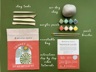Breathe Pillow DIY Air Dry Clay Kit- Make Your Own Trinket Dish