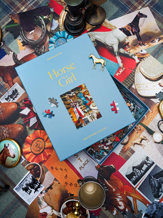 A nod to equestrian show 
1000 piece puzzle by Piecework Puzzles. 