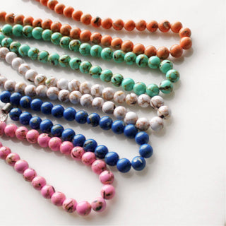 The Silver Wren Desert Confetti Colorful Beaded Necklace: Lilac