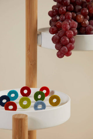 Wine-O's Merino Wool Felt Round Wine Markers: Paradise