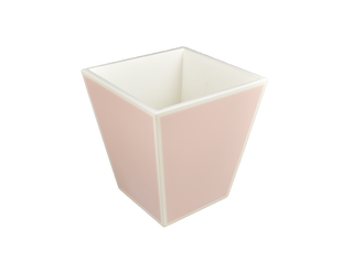 Pacific Connections Paris Pink with White - Wastebasket