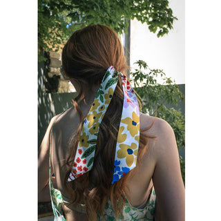 Jessie Zhao Silk Skinny Scarf Of Bloom
