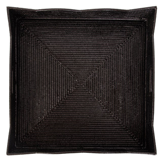 Artifacts Rattan™ Scallop Collection Square Tray: Honey Brown / 24"x24"