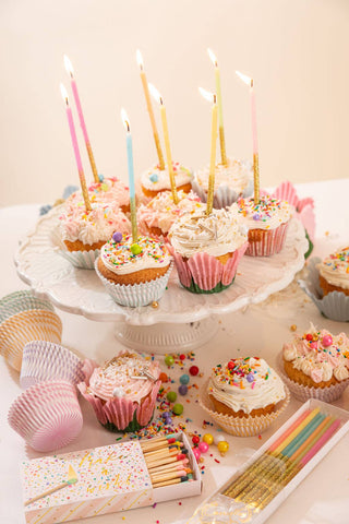 Karen Adams Designs Birthday Candles: Metallic with Glitter