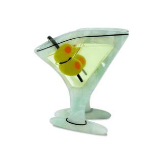 Jenny Lemons Midi Martini Hair Claw Clip