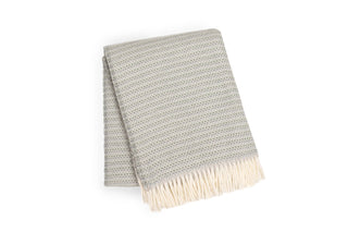A Soft Idea 55x70 throw blanket in Slate with off white fringe