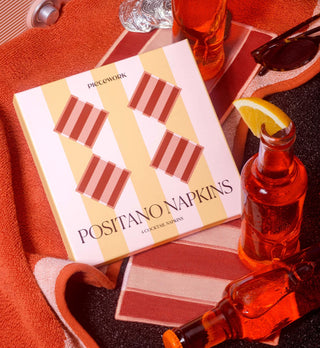 Piecework Positano Set of 4 Cocktail Napkins
