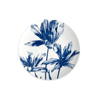 8.5” ceramic plate with floral tulip design by Caskata. 