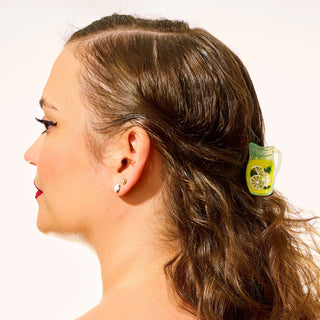 Jenny Lemons Mini Lemonade Pitcher Hair Claw Clip