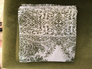 Cashmere paisley print neckerchief by Meg Cohen 27”x27”