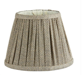Herringbone print empire lampshade by Addison Ross. 