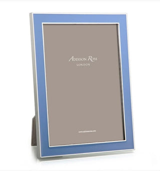 5x7 Periwinkle enamel trim photo frame