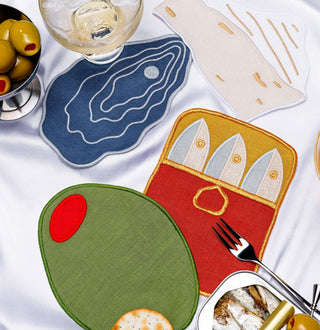 Piecework Hors D’Oeuvres- Cocktail Napkins Set of 4