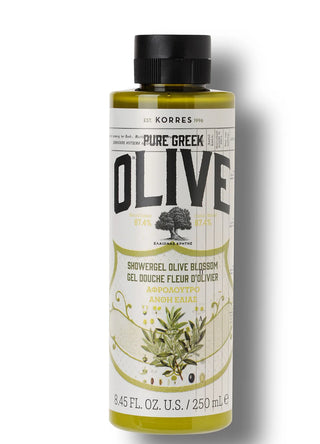 Korres  foaming olive oil shower gel that locks in hydration and nourishing vitamins,
antioxidants and omega fatty acids for your healthiest appearance from the neck down.
