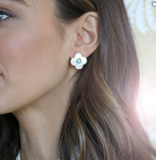 Asha Angelina Stud Turquoise