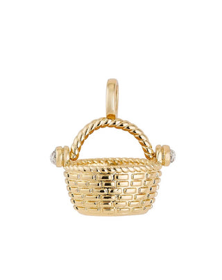 Inspired by Nantucket classics, introducing our 14k gold dipped Nantucket Basket Charm by Asha with CZ. The newest addition to for you charm necklace!

18mm/.75"