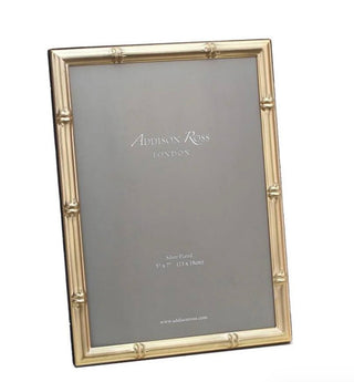 Addison Ross slender bamboo frame in a gold matte finish 4x6.