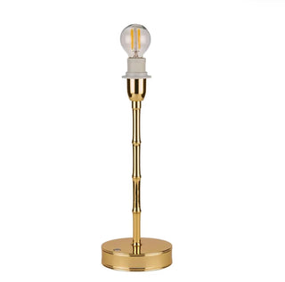 Addison Ross rechargeable Bamboo LED Lamp Base in a refined gold finish. Height 12”