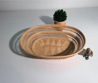  Baskets of Cambodia baskets are handmade by artisans in Phnom Penh and Siem Reap, Cambodia. It is our mission to build sustainable incomes for economically and socially marginalized families, and we practice a fair transparent model. All of our products are made from organic grasses, free of any herbicide or pesticide treatment. 

Dimensions: L X W X H

13" X 10" X 3.25"
