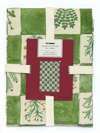 Roomytown cotton tea towel with 