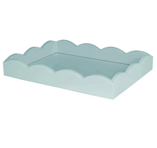 Addison Ross Light blue scalloped-edge tray on a white background