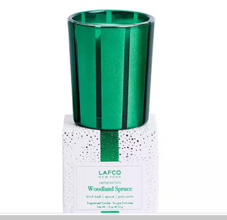 Lafco votive candle 1.9oz with scents of birch bark | spruce | palo santo.
The aroma of an enchanted winter forest is created by combining the natural essence of warm birch, earthy palo santo wood, and evergreen spruce. Fir balsam and juniper berries capture a crisp, wintery spirit. Burn time: 20 hours.