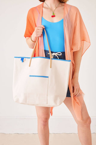 Mersea Le Canvas Tote: Strawberry Milk