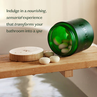 Kate McLeod Breathe Pebble | Deep Moisturizing Solid Bath & Shower Oil: Tray of 20