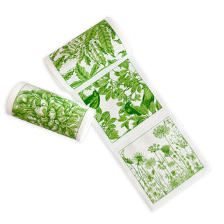 Roll of 50 tear and use botanical floral printed napkins by Caskata. Made of 100% cotton.