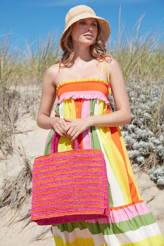 Callie Tote: Pink Mango