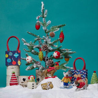 HOLIDAY TREE GREEN Felt Ornament by Rockflowerpaper
