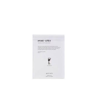 Happy Wine-Ote's Merino Wool Felt Wine Marker Note Card: Happy Card
