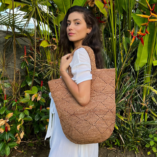 Cabasee Dark Raffia Tote bag by Zatany Concepts. 