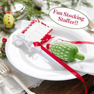 HOLIDAY TREE GREEN Felt Ornament by Rockflowerpaper