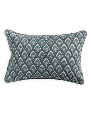 Hand blocked linen pillow by Walter G size 30x45