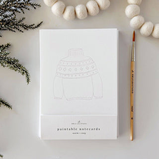 Emily Lex Studio Warm + cozy paintable notecards