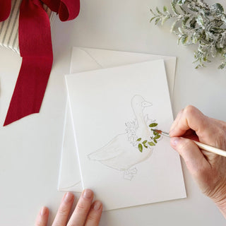 Emily Lex Studio Festive friends paintable notecard
