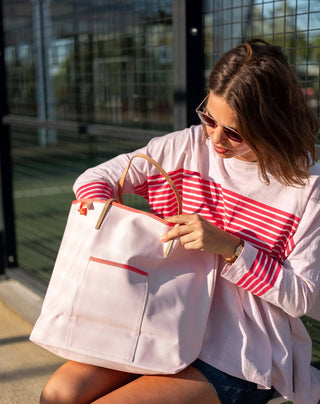 Canvas Tote with an internal pocket  by Mersea.