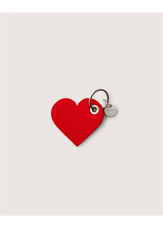 Graf Lantz red flet heart key chain.