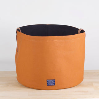 Canvas Storage Organization Reversible Bucket Large: Majolica