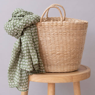 Graymarket Design Uma Olive Block Printed Scarf