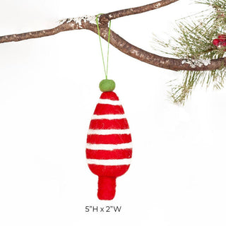 HOLIDAY TREE RED Felt Ornament by Rockflowerpaper.