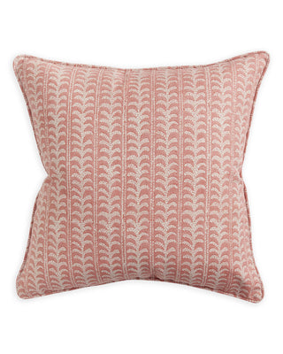 100% linen pillow cover by Walter G with feather insert included. This palm motif reflects the artistic style of Egyptian art. Size 50cm x50cm. 