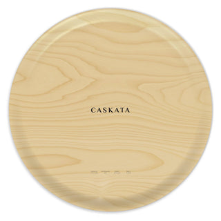 Caskata Nasturtiums Large Round Birchwood Tray